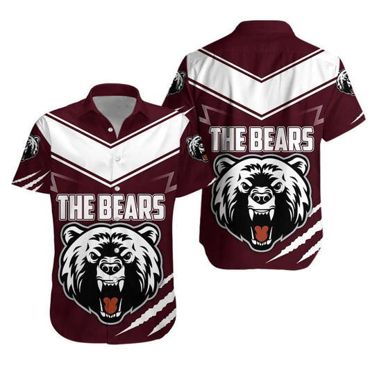 The Bears Haváís Aloha Shirt Th5 Shorts Haváís Beach Short Muinchille, Bronntanas Léine Haváíais, Bronntanas Nollag