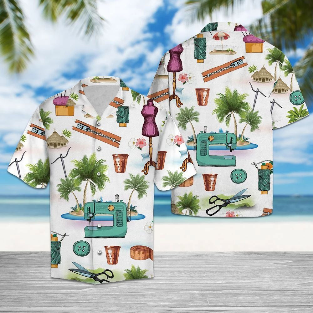 Awesome Gift For Sewing Lover Pattern Hawaiian Shirt, Hawaiian For Gift