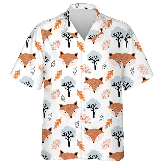 Duilleoga agus Crainn Gleoite an tSionnaigh Fhómhair Dearadh Cartún Léine Haváí, Bronntanas Léine Haváís, Bronntanas Nollag