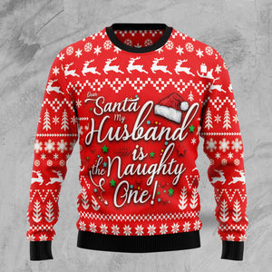 Dear Santa Husband Is The Naughty One Ugly Christmas Sweater,Christmas Ugly Sweater,Christmas Gift,Gift Christmas 2022