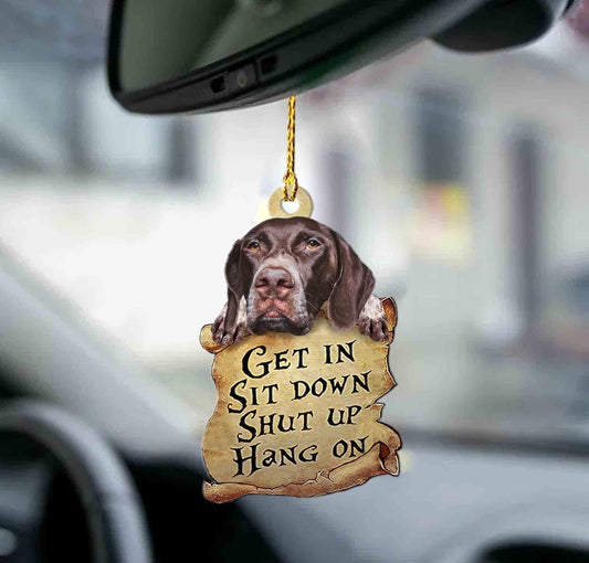 German Shorthaired Pointer Get In Gsp Lover Dog Moms Two Sided Ornament Christmas Gift ,Christmas Gift,Christmas Decoration