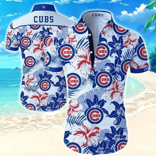 Chicago Cubs Hawaiian Shirt_Hawaiian Shirt Gift, Christmas Gift