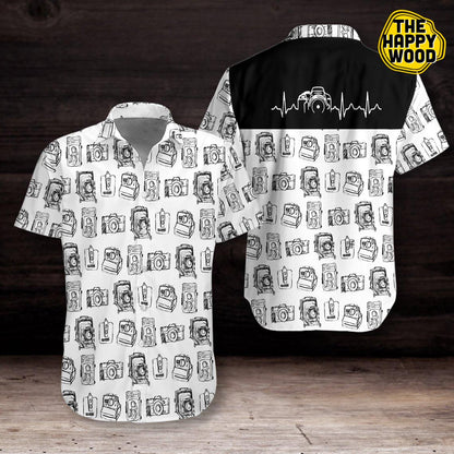 Camera Pattern Hawaiian Hawaii Shirt_ Hawaiian Shirts -Hawaiian Shirt Gift, Christmas Gift