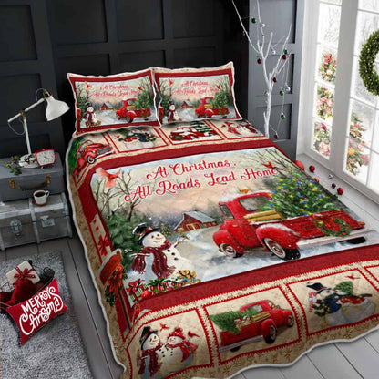 Set Leapa Cuilt Madraí Tarbh Chustaim Patter Bláthanna na Nollag Cóir Leapa Cuilt Fianna um Nollaig, Gach Bóthar Luaidhe Baile Cuilt Set Leapa Leapa Leapa Leapa Leapa Leapa 3D , Leapa Bronntanas Nollag , Leapa Leapa Nollag