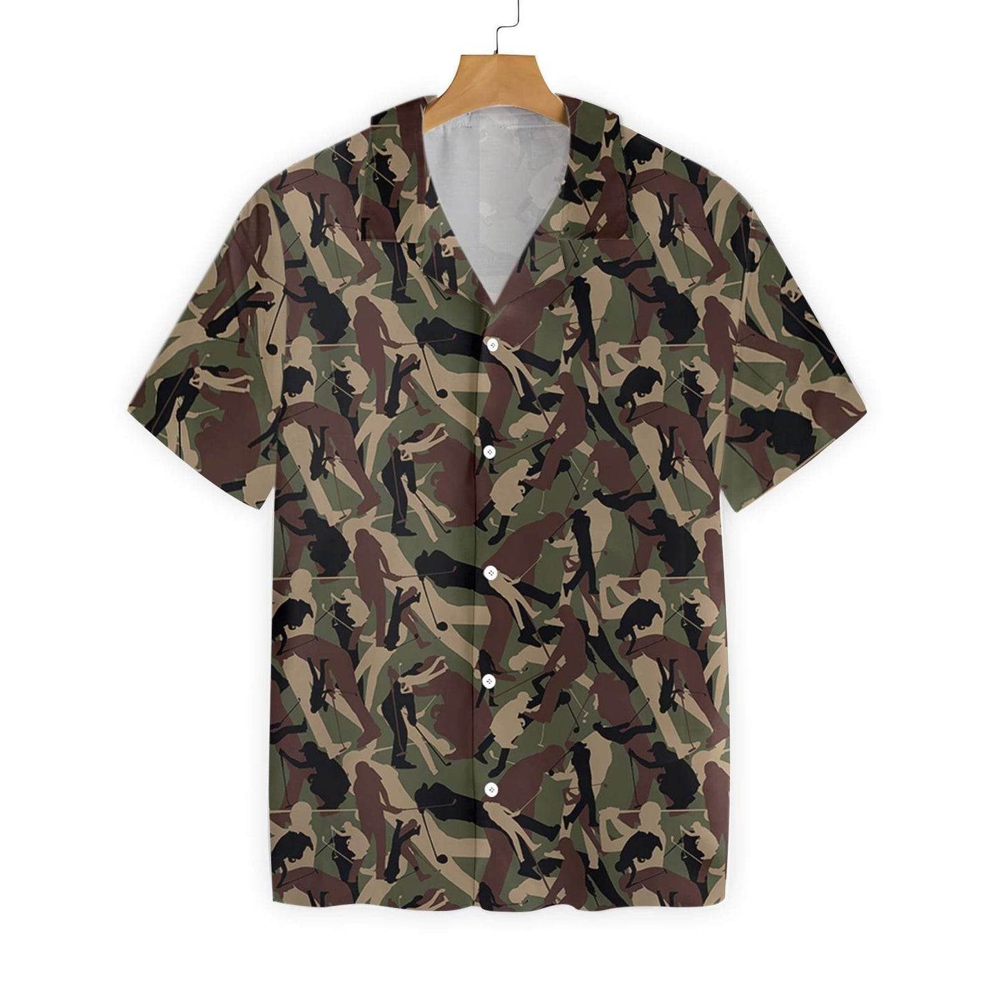 Golf Camouflage Seamless Pattern Fascinating Design Hawaiian Shirt,Hawaiian Shirt Gift, Christmas Gift