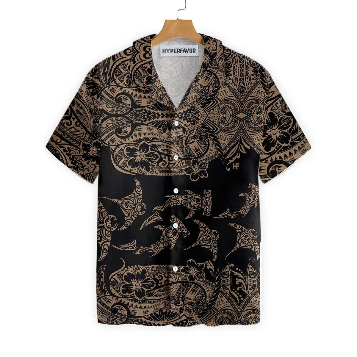 Luxurious Ornaments Hawaii Polynesian Pattern Hawaiian Shirt,Hawaiian Shirt Gift, Christmas Gift