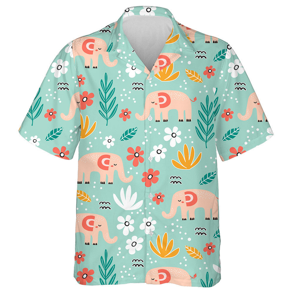 Eilifint Adorable Pink Le Bláthanna Agus Duilleoga Léine Haváís, Bronntanas Léine Haváís, Bronntanas Nollag