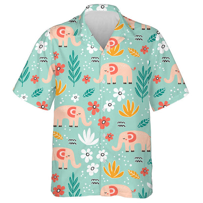 Eilifint Adorable Pink Le Bláthanna Agus Duilleoga Léine Haváís, Bronntanas Léine Haváís, Bronntanas Nollag