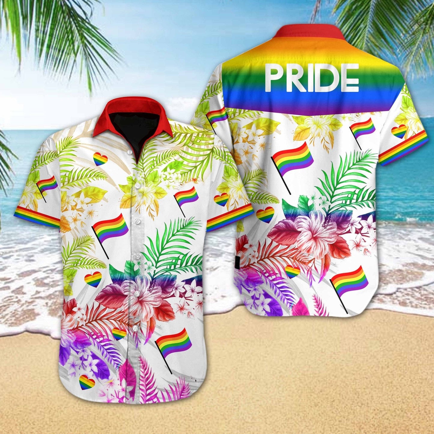 Lgbt Pride Love Is Love Vivid Design Hawaiian Shirt, Hawaiian Shirt Gift, Christmas Gift