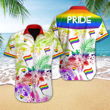 Lgbt Pride Love Is Love Vivid Design Hawaiian Shirt, Hawaiian Shirt Gift, Christmas Gift