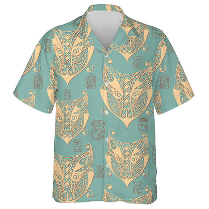 Maya Art Boho Le Mac Tíre Aztec Cúlra Uigeacht Léine Haváís, Bronntanas Léine Haváís, Bronntanas Nollag