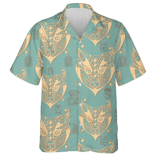 Maya Art Boho Le Mac Tíre Aztec Cúlra Uigeacht Léine Haváís, Bronntanas Léine Haváís, Bronntanas Nollag