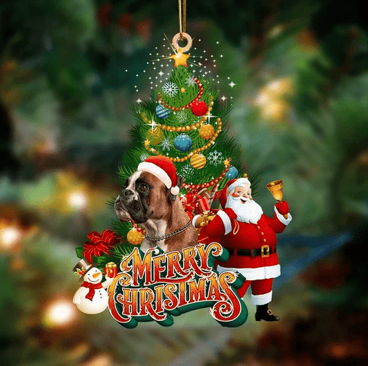 Boxer Christmas Ornament, Christmas Ornament Gift, Christmas Gift, Christmas Decoration
