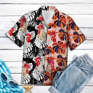 Awesome Chicken With Floral Aloha Hawaiian Shirt, Hawaiian For Gift