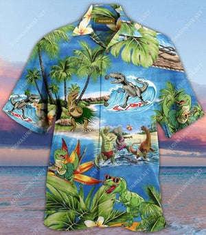 Amazing T-Rex Unisex Hawaiian Shirt, Hawaiian Shirt Gift, Christmas Gift