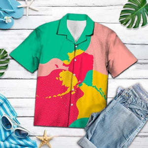 Amazing Colorful Alaska Hawaiian Shirt, Hawaiian Shirt Gift, Christmas Gift