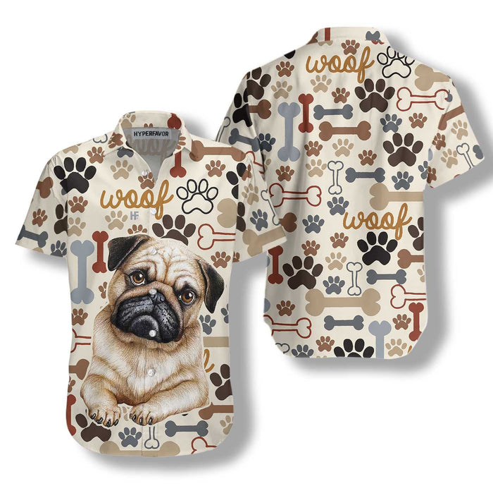 All I Love Is Pug Design Hawaiian Shirt, Hawaiian For Gift
