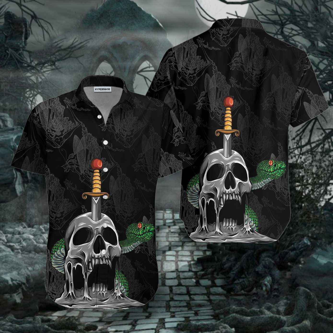 Cloigeann Radharc na hOíche Uafásach Agus Léine Gotach Haváís nathair, Bronntanas Léine Haváís, Bronntanas Nollag