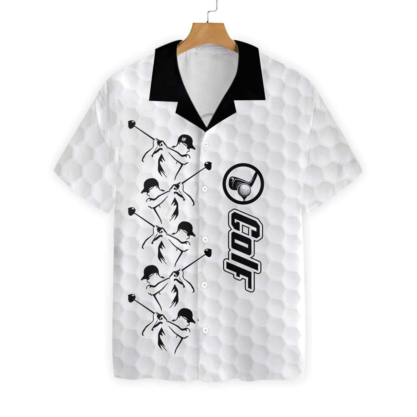 Sport Passion Golf Grey Background Design Hawaiian Shirt,Hawaiian Shirt Gift, Christmas Gift