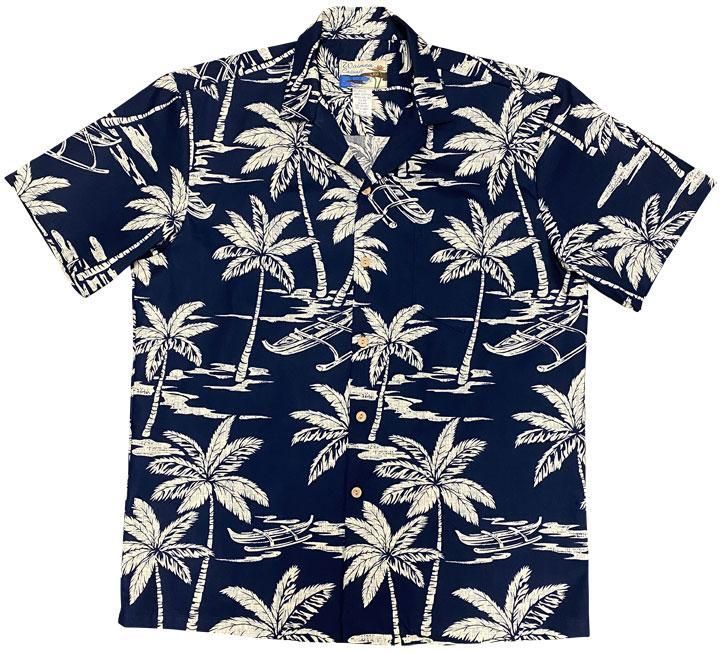 Retro Canoe Hawaiian Shirt, Hawaiian Shirt Gift, Christmas Gift