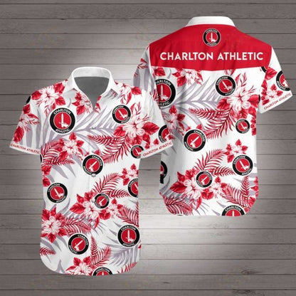 Charlton Athletic Hawaiian Shirt_Hawaiian Shirt Gift, Christmas Gift