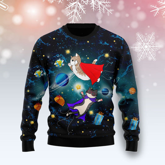 Cat Galaxy Ugly Christmas Sweater, Christmas Ugly Sweater,Christmas Gift,Gift Christmas 2022