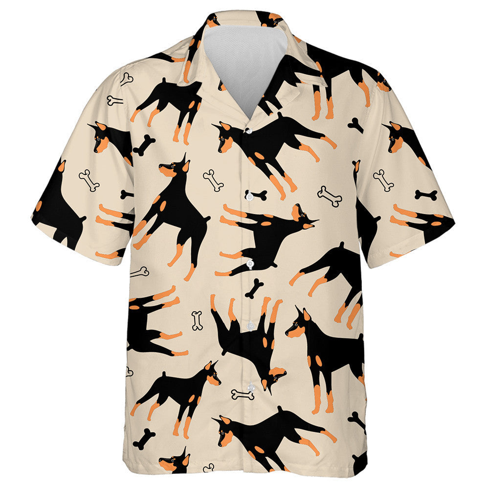 Madra Cartún Greannmhar Agus Cnámha I gCúlra Chartúin Léine Haváís, Bronntanas Léine Haváíais, Bronntanas Nollag