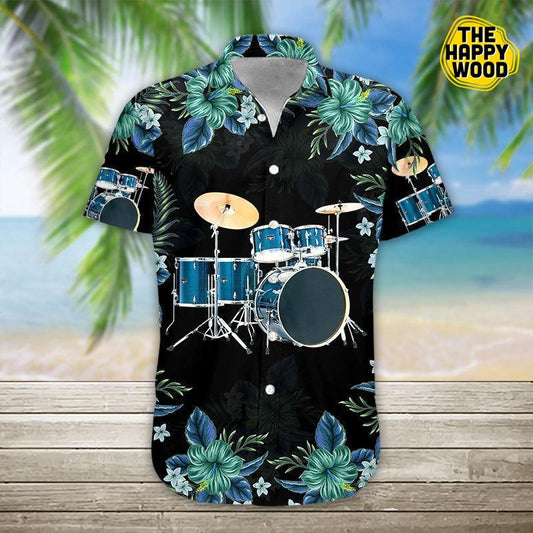 Drum 3D Hawaiian Hawaii Shirt_Hawaiian Shirt Gift, Christmas Gift