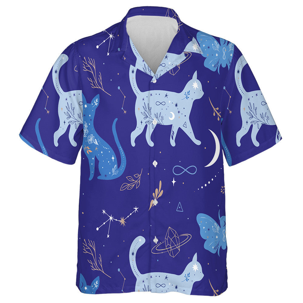 Collection Of Mystical And Magical Astrology With Cat Hawaiian Shirt, Hawaiian Shirt Gift, Christmas Gift