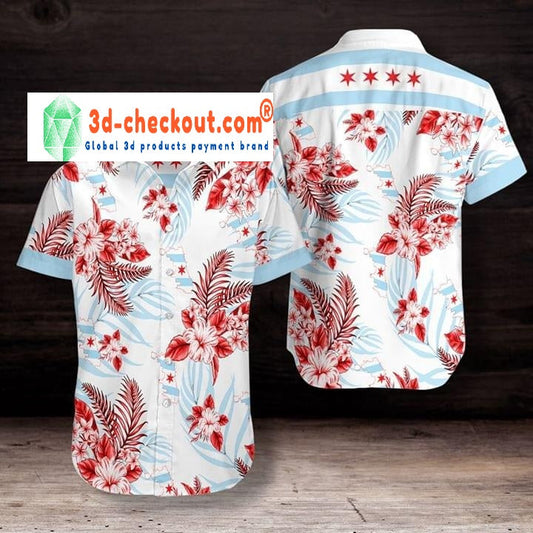 Chicago Proud Tropical hawaiian shirt_Hawaiian Shirt Gift, Christmas Gift