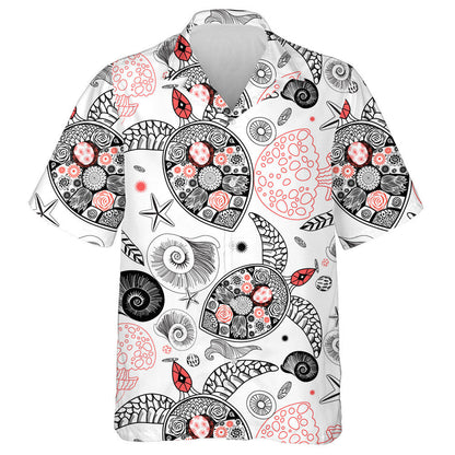 Turtar Ornáideach Agus Réalt Mara Ar an Léine Éadrom Haváís, Bronntanas Léine Haváíais, Bronntanas Nollag