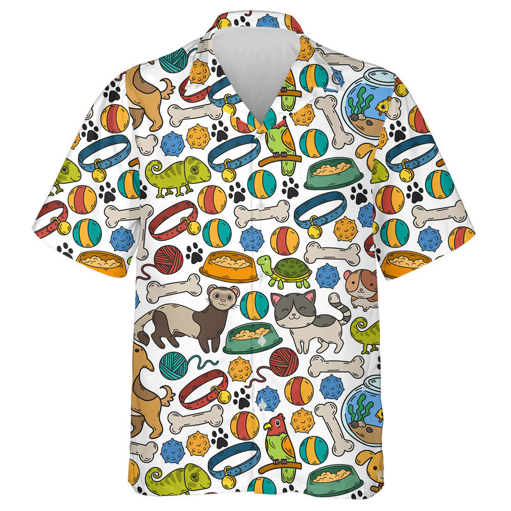 Cúlra Leithlis Madraí Cartúin Agus Bláthanna Léine Haváís, Haváise le haghaidh Bronntanais