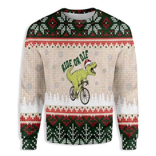 Ride or Die T-Rex Christmas Ugly Christmas Sweater,Christmas Ugly Sweater,Christmas Gift,Gift Christmas 2022