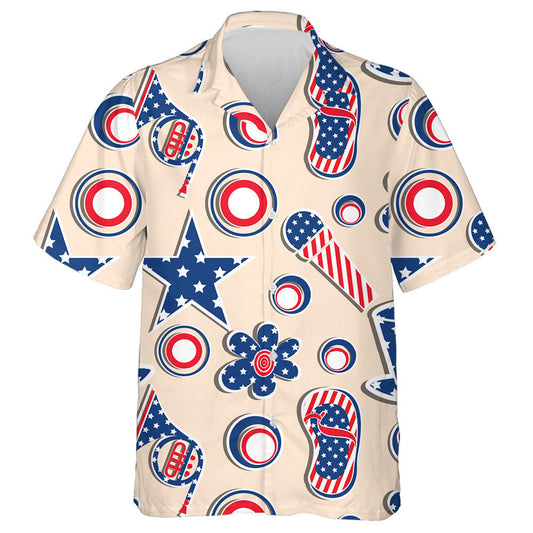 Creative Symbols In The Pattern Of Stars And Stripes Hawaiian Shirt, Hawaiian Shirt Gift, Christmas Gift