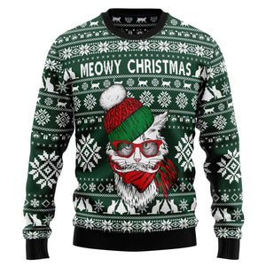 Meowy Christmas Ugly Christmas Sweater,Christmas Ugly Sweater,Christmas Gift,Gift Christmas 2024