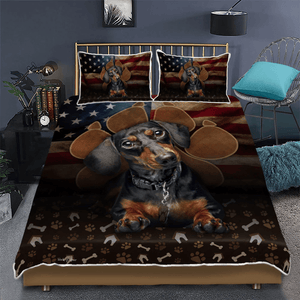Dachshund Dog Paw Quilt Bedding Set  Bedroom Set Bedlinen 3D,Bedding Christmas Gift,Bedding Set Christmas