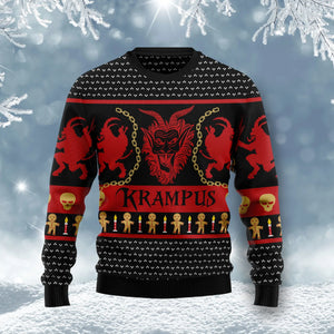 Krampus unisex womens & mens, couples matching, friends, funny family ugly christmas holiday sweater gifts,Christmas Ugly Sweater