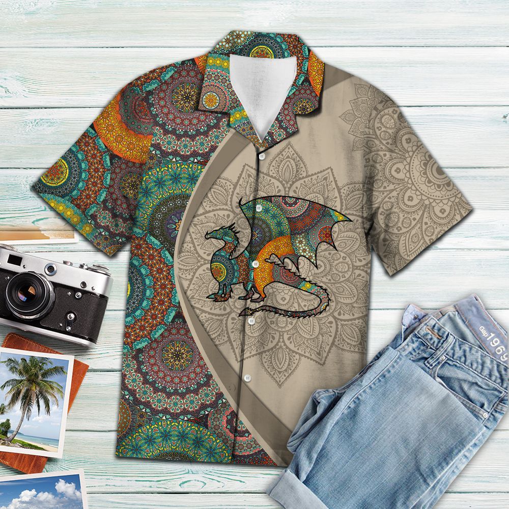 Dragon Mandala - Hawaiian Shirt_Hawaiian Shirt Gift, Christmas Gift