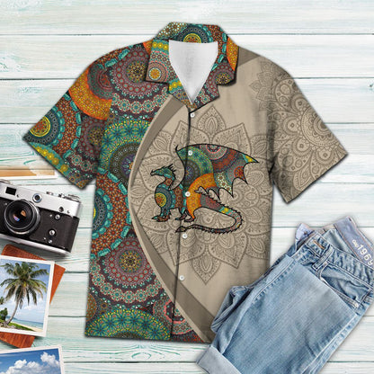 Dragon Mandala - Hawaiian Shirt_Hawaiian Shirt Gift, Christmas Gift