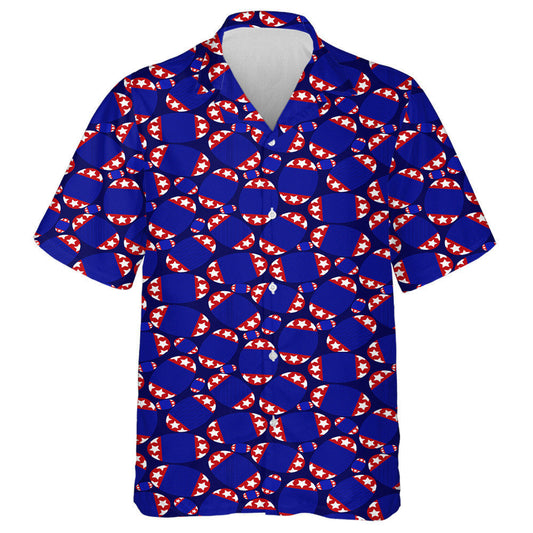 Stíl Bratach Mheiriceá Patrún Liathróid Rugbaí Peile Mheiriceá Léine Haváíais, Bronntanas Léine Haváíais, Bronntanas Nollag