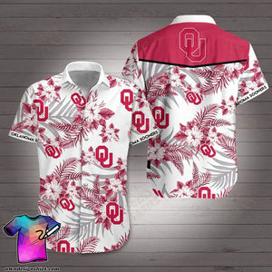 Oklahoma Sooners Hawaiian Shirt, Hawaiian Shirt Gift, Christmas Gift