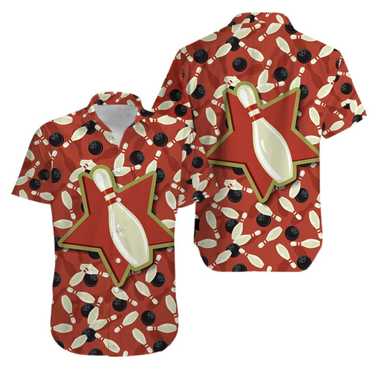 Bowling Star Hawaiian Shirts,Hawaiian Shirt Gift, Christmas Gift
