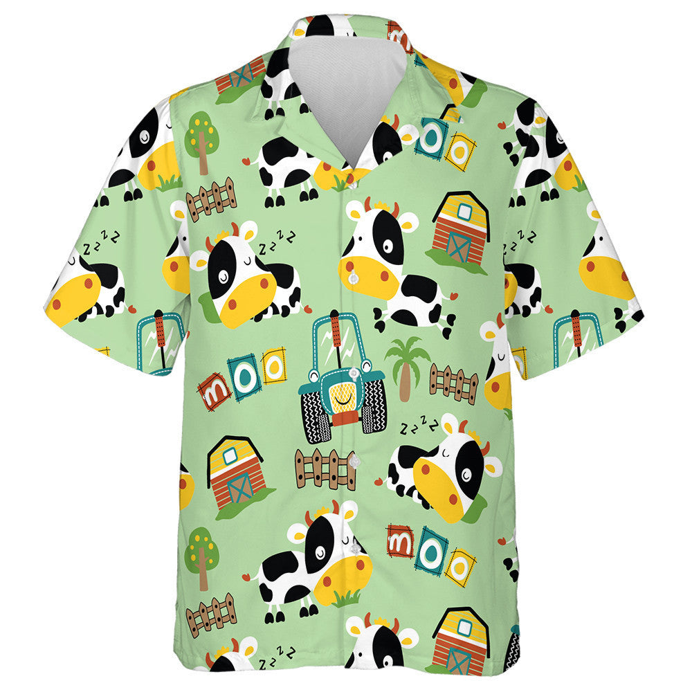 Bó Greannmhar I gClós Feirme Le Léine Gleoite Haváís Tarracóra, Bronntanas Léine Haváíais, Bronntanas Nollag