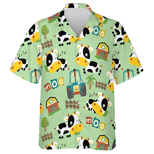 Bó Greannmhar I gClós Feirme Le Léine Gleoite Haváís Tarracóra, Bronntanas Léine Haváíais, Bronntanas Nollag