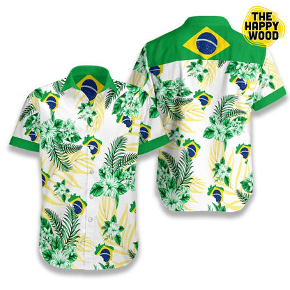 Brazil Proud Hawaiian Shirt,Hawaiian Shirt Gift, Christmas Gift