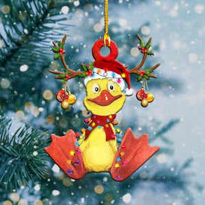 Baby Duck Christmas Light Shape Ornament, Christmas Ornament Gift, Christmas Gift, Christmas Decoration