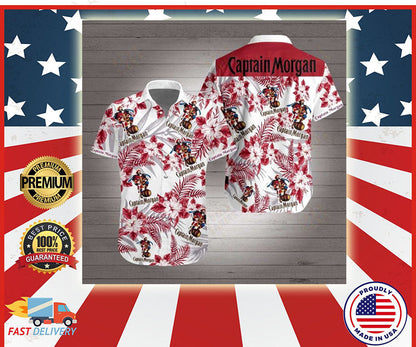 Captain Morgan Hawaiian Shirt, Hawaiian Shirt Gift, Christmas Gift