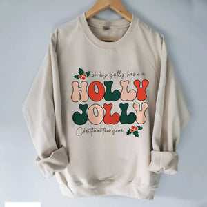 Holly Jolly Gildan Sweatshirt, Christmas Sweatshirt, Christmas Shirt, Christmas Sweatshirt Cute, Christmas Winter Sweatshirt