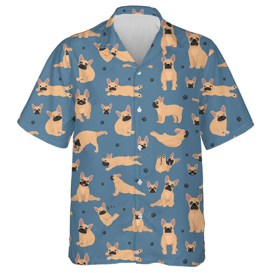 French Bulldog Healthy And Yoga Poses Hawaiian Shirt,Hawaiian Shirt Gift, Christmas Gift
