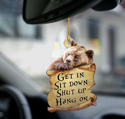 Grizzly Bear Get In Grizzly Bear Lovers Two Sided Ornament Christmas Gift,Christmas Gift,Christmas Decoration